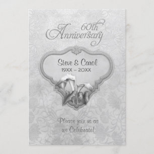 Invitation Noces de diamant 60 ans de mariage