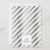 Invitation Noces de Fleur Blanche Argenté 25 Ans de Mariage (Dos)