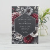 Invitation Noces de flore nocturne de Bourgogne (Debout devant)