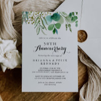 Noces de greenery Eucalyptus 50 ans