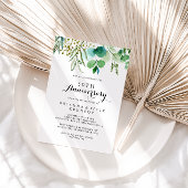 Invitation Noces de greenery Eucalyptus 50 ans