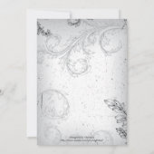 Invitation Noces de gris argent anniversaire de mariage (Dos)