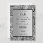 Invitation Noces de mariage 25 ans (Devant)