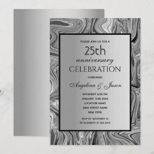 Invitation Noces de Mariage 25 Ans