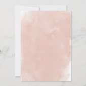 Invitation Noces de mariage 25 ans Fleurs roses et blanches (Dos)