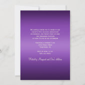 Invitation Noces de mariage 50 ans photo Or et Violet (Dos)