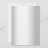 Invitation Noces de mariage argent rose 25 ans (Dos)