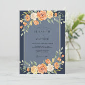 Invitation Noces de marigold slate (Debout devant)
