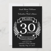 Invitation Noces de perle 30 ans de mariage (Devant)