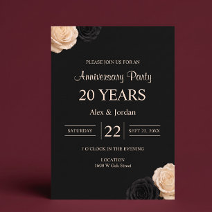 Invitation Noces de Rose Noire