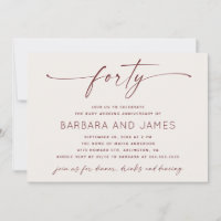 Noces de rubis 40e anniversaire de mariage | Photo