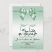 Invitation Noces de rubis et de ruban 55e anniversaire de mar (Devant)