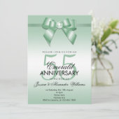 Invitation Noces de rubis et de ruban 55e anniversaire de mar (Debout devant)
