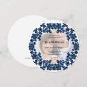 Invitation Noces de saphir (Devant / Derrière)