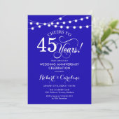 Invitation Noces de saphir 45 ans de mariage (Debout devant)