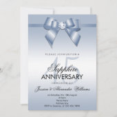 Invitation Noces de saphir 45e anniversaire de mariage (Devant)