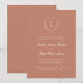 Invitation Noces de terre cuite (Devant / Derrière)
