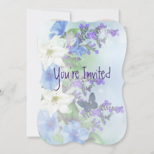 Invitation Noces de Trente Ans Asters Jardin Fleur