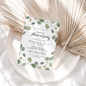 Invitation Noces de verdure Eucalyptus 50 ans de mariage