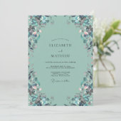 Invitation Noces de Vigne d'Argent Mousse de Mer (Debout devant)