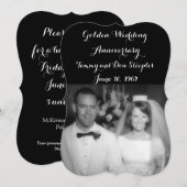 Invitation Noces d'or (Devant / Derrière)