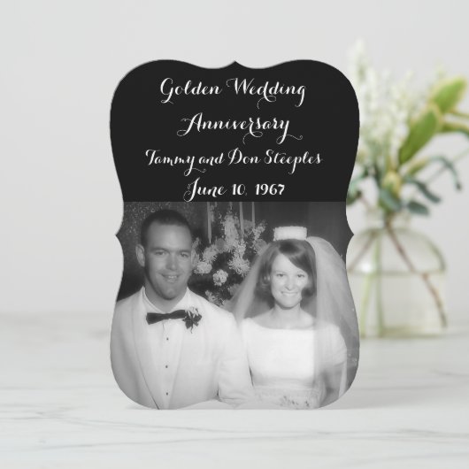 Invitation Noces d'or (Debout devant)