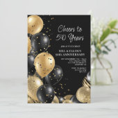 Invitation Noces d'Or 50 Ans de Mariage (Debout devant)