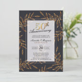 Invitation Noces d'or 50 ans de mariage (Debout devant)
