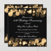 Invitation Noces d'or 50 ans de mariage (Devant / Derrière)