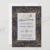 Invitation Noces d'or 50e anniversaire de mariage (Devant)