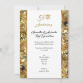 Invitation Noces d'or 50e anniversaire de mariage (Devant)