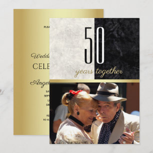Invitation Noces d'or 50e anniversaire de mariage