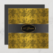 Invitation Noces d'or 50ème anniversaire de mariage (Devant / Derrière)