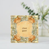 Invitation Noces d'or anniversaire de mariage 50e (Debout devant)