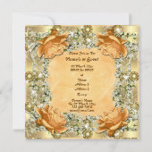 Invitation Noces d'or anniversaire de mariage 50e (Dos)