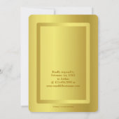 Invitation Noces d'or d'anniversaire de mariage 50 ans (Dos)