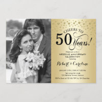 Noces d'or de 50 ans de mariage avec photo
