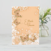 Invitation Noces d'or de mariage de fiançailles de pêche (Debout devant)