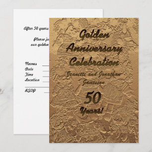 Invitation Noces d'Or Fête du 50e Anniversaire de Mariage