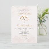 Invitation Noces d'or modifiables (Debout devant)