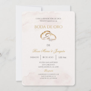 Invitation Noces d'or modifiables