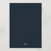 Invitation Noces Fleurie de Sureau Slate (Dos)