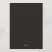 Invitation Noces Fleuries Slate & Or (Dos)