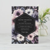 Invitation Noces Nocturne Periwinkle Prune (Debout devant)