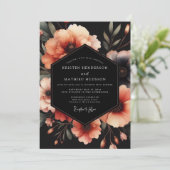Invitation Noces Nocturne Slate Peach (Debout devant)