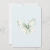 Invitation Noces Papillon Menthe (Dos)