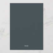 Invitation Noces Slate & Coral Moody Bloom (Dos)
