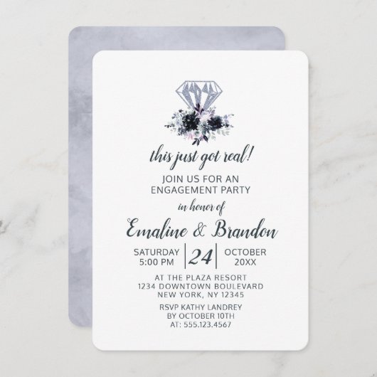 Invitation Nocturne Ce N'Est Qu'Une Véritable Partie D'Engage (Devant / Derrière)