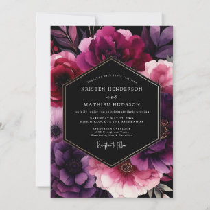 Invitation Nocturne de mariage Plum Moody