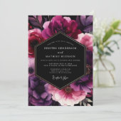 Invitation Nocturne de mariage Plum Moody (Debout devant)